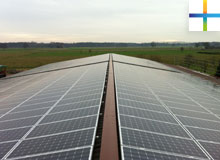 Photovoltaik auf einem Satteldach